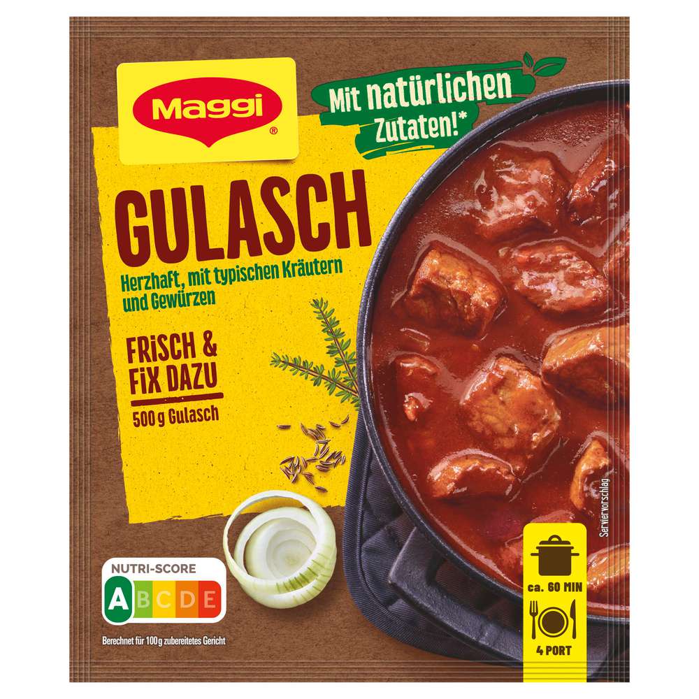 Produktabbildung Maggi Gewürzmischung Fix, Gulasch 100 % natürliche Zutaten