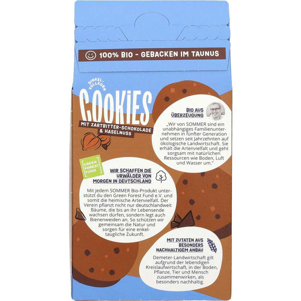 Produktabbildung Sommer Demeter Dinkel Schoko Cookies Vollkorn