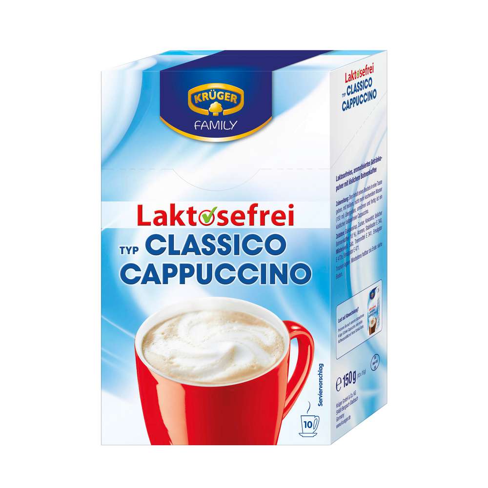 Produktabbildung Krüger Cappuccino lactosefrei 
