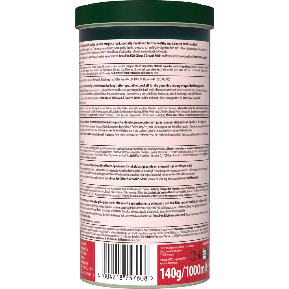 Produktabbildung Tetra Koi-Futtersticks Pond