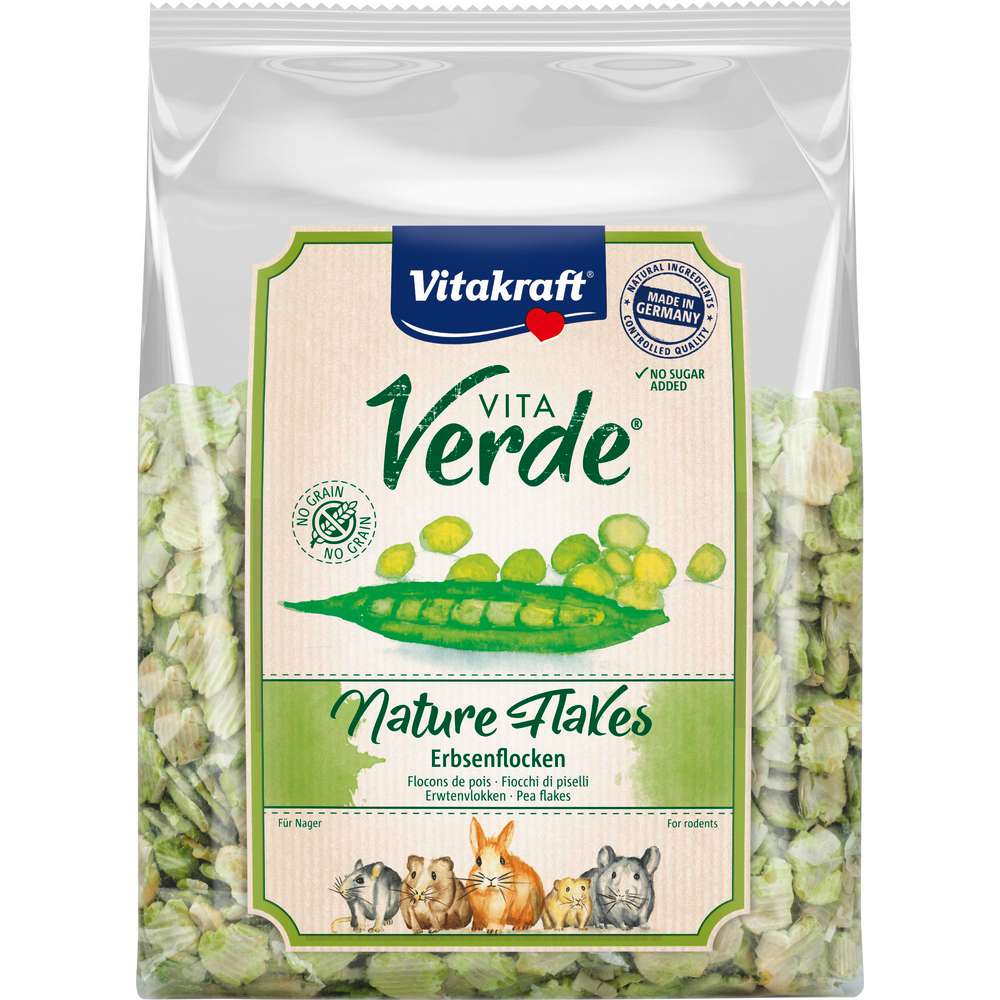 Produktabbildung Vitakraft Nagetier Erbsenflocken Vita Verde, Nature Flakes