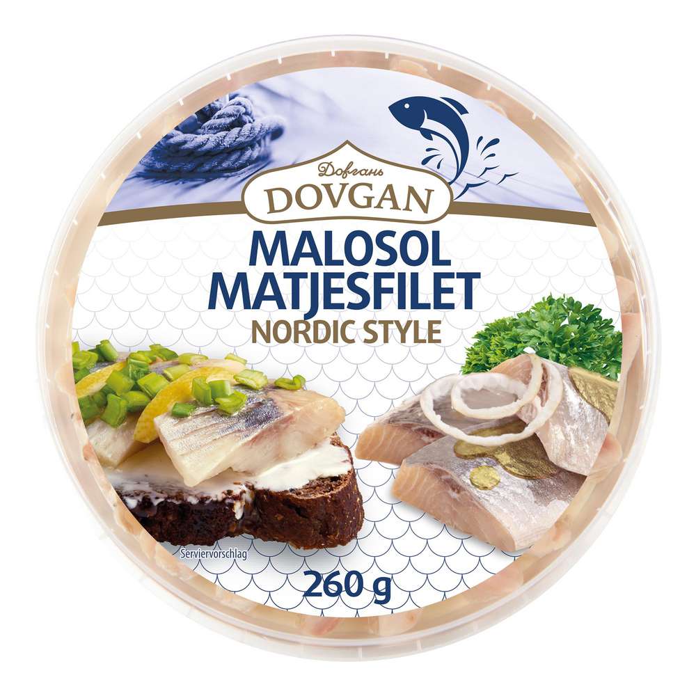 Produktabbildung Dovgan Malosol Matjesfilet Nordic Style