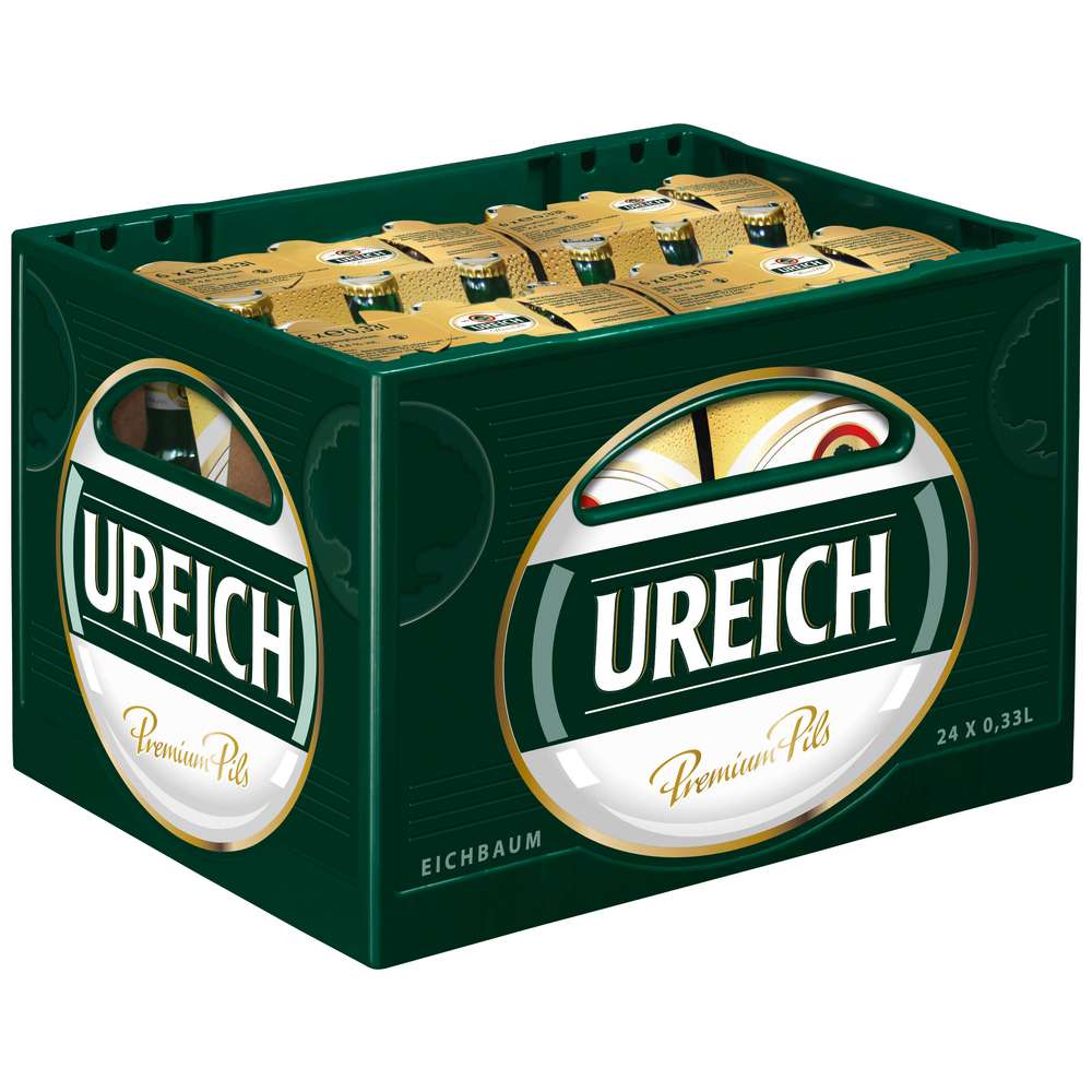 Produktabbildung Eichbaum Premium Pilsener Bier 4,8% (4x Träger in der Kiste zu je  6x 0,330 Liter)