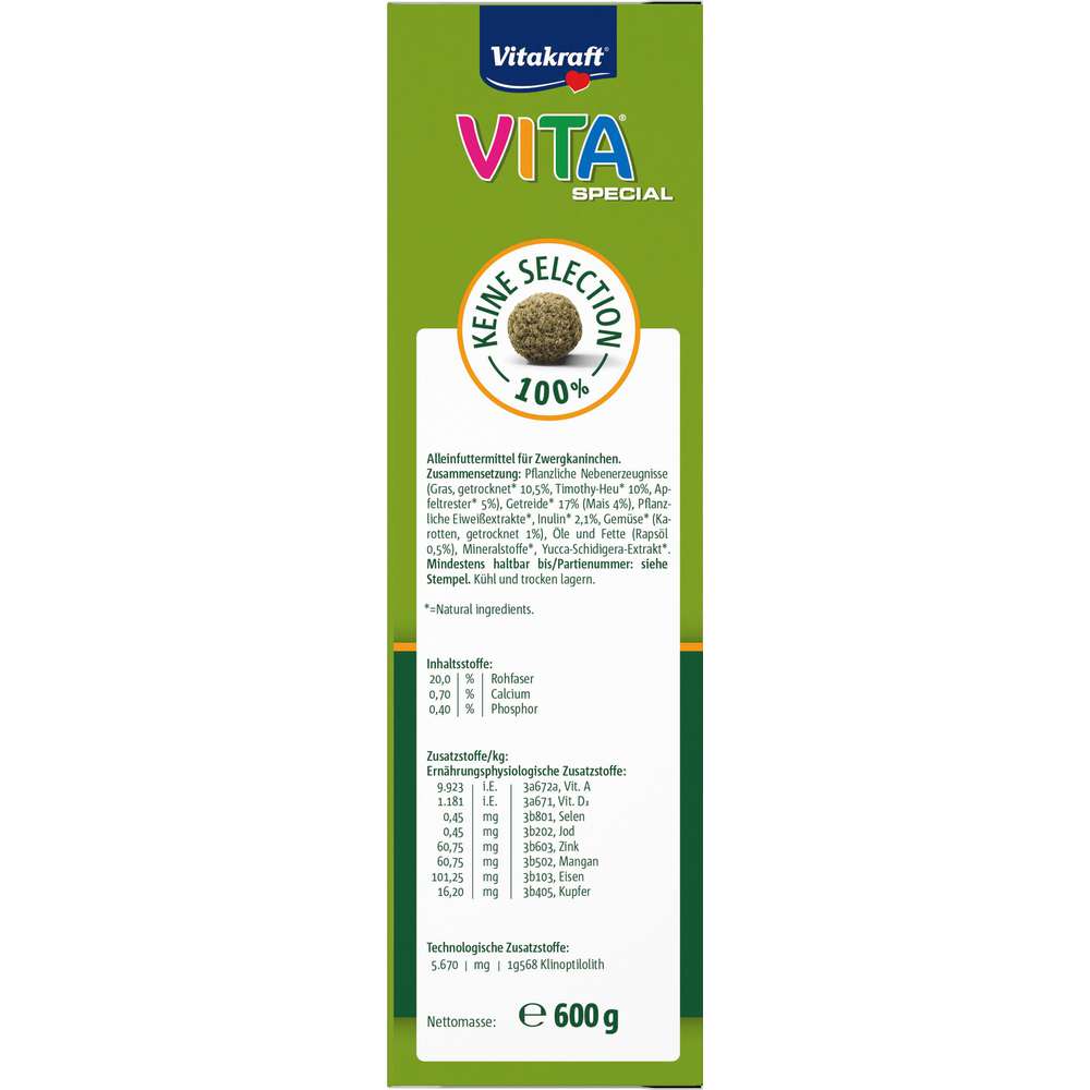 Produktabbildung Vitakraft Zwergkaninchenfutter Vita Special Adult