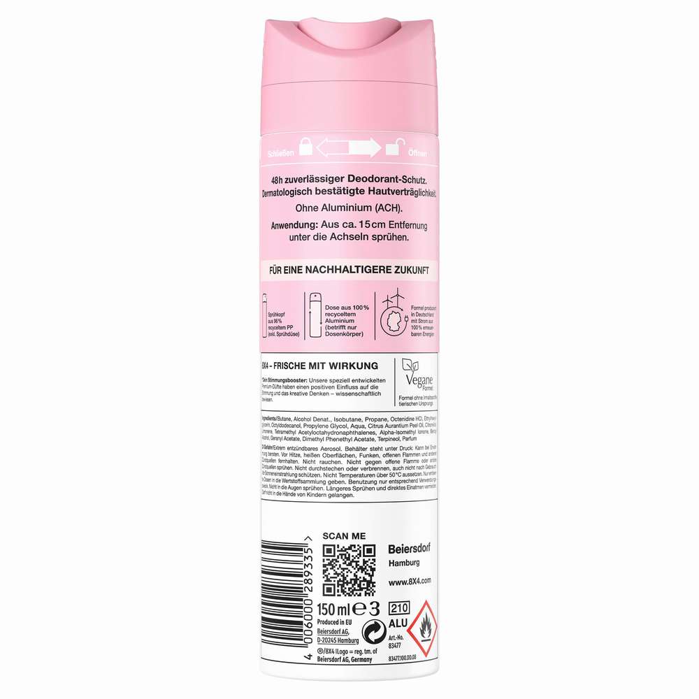 Produktabbildung 8x4 Deospray Velvet Blossom