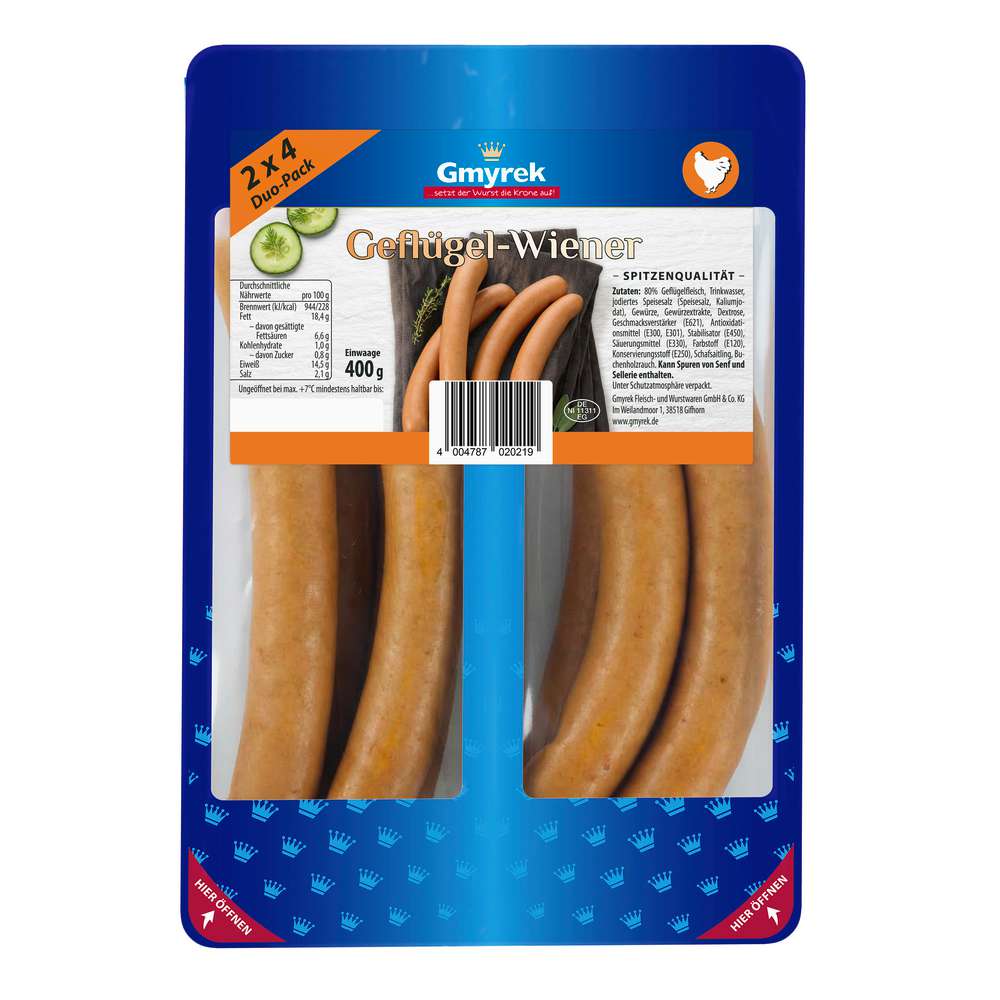 Produktabbildung Gmyrek Wiener Würstchen Duo