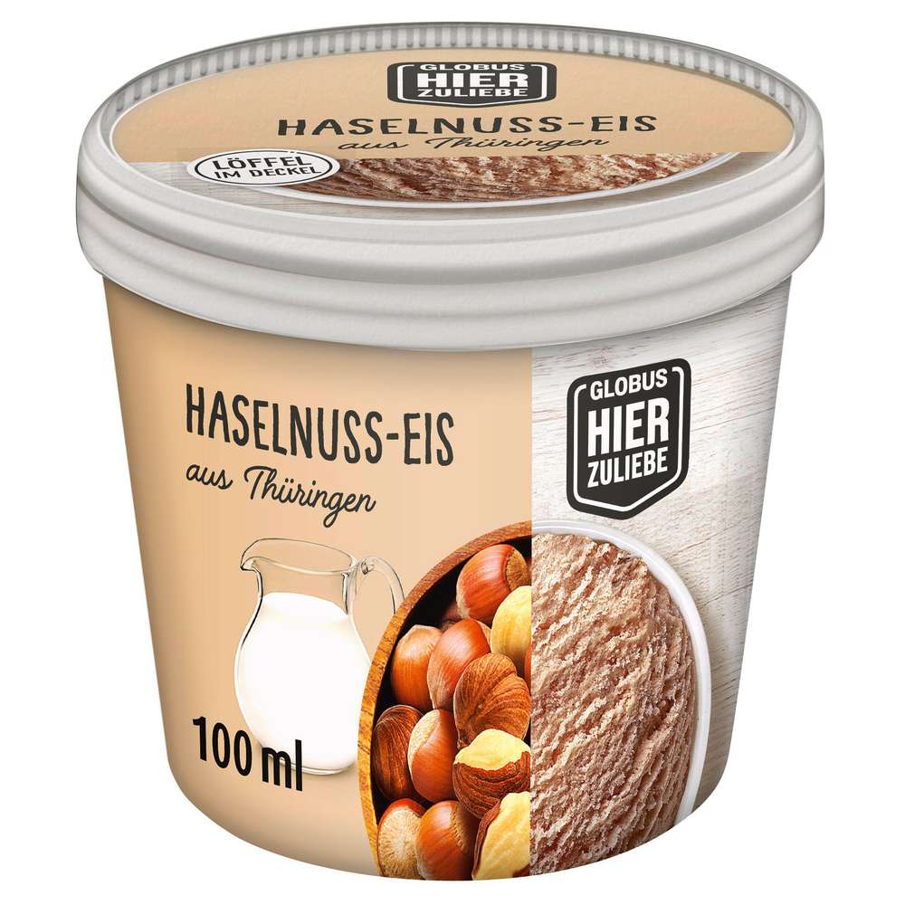Produktabbildung GLOBUS HierZuliebe Eis, Haselnuss