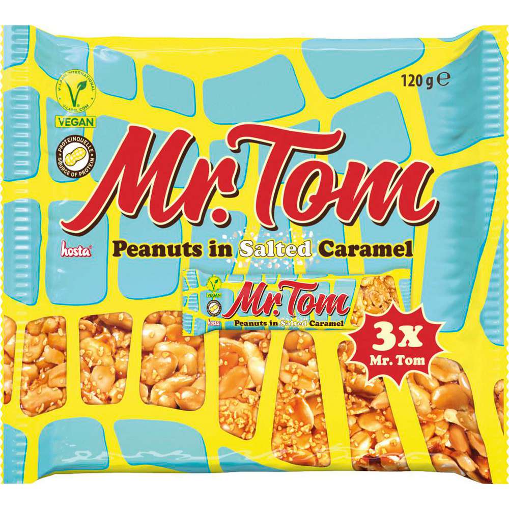 Produktabbildung Mr. Tom Erdnuss Riegel Salted Caramel