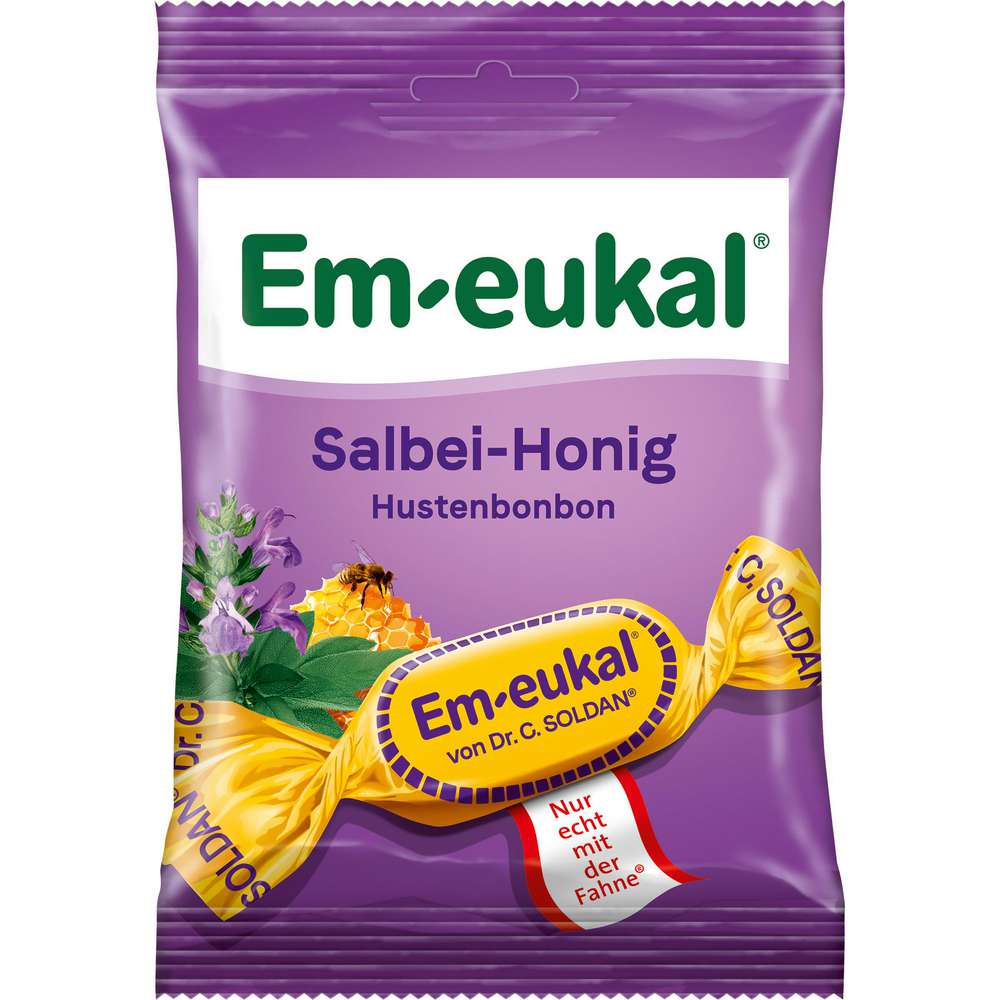Produktabbildung Em-Eukal Hustenbonbons, Salbei-Honig