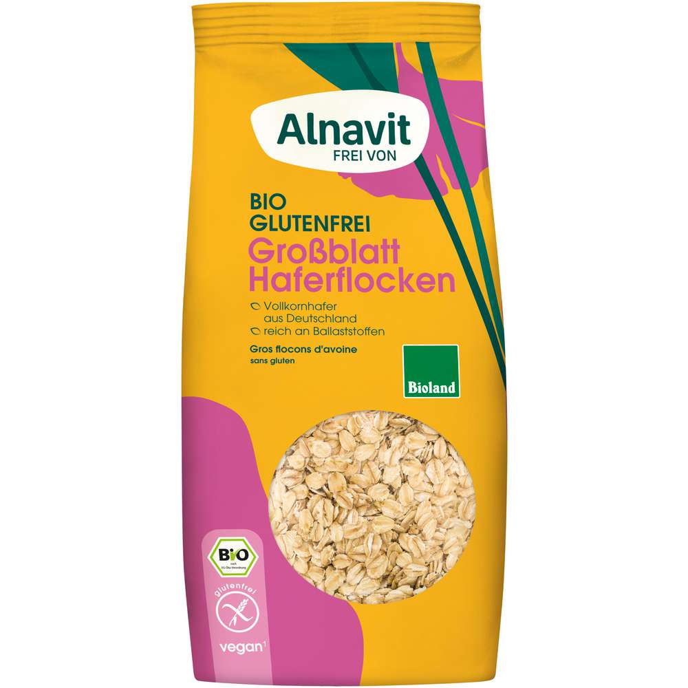 Produktabbildung Alnavit Bio Haferflocken, Großblatt