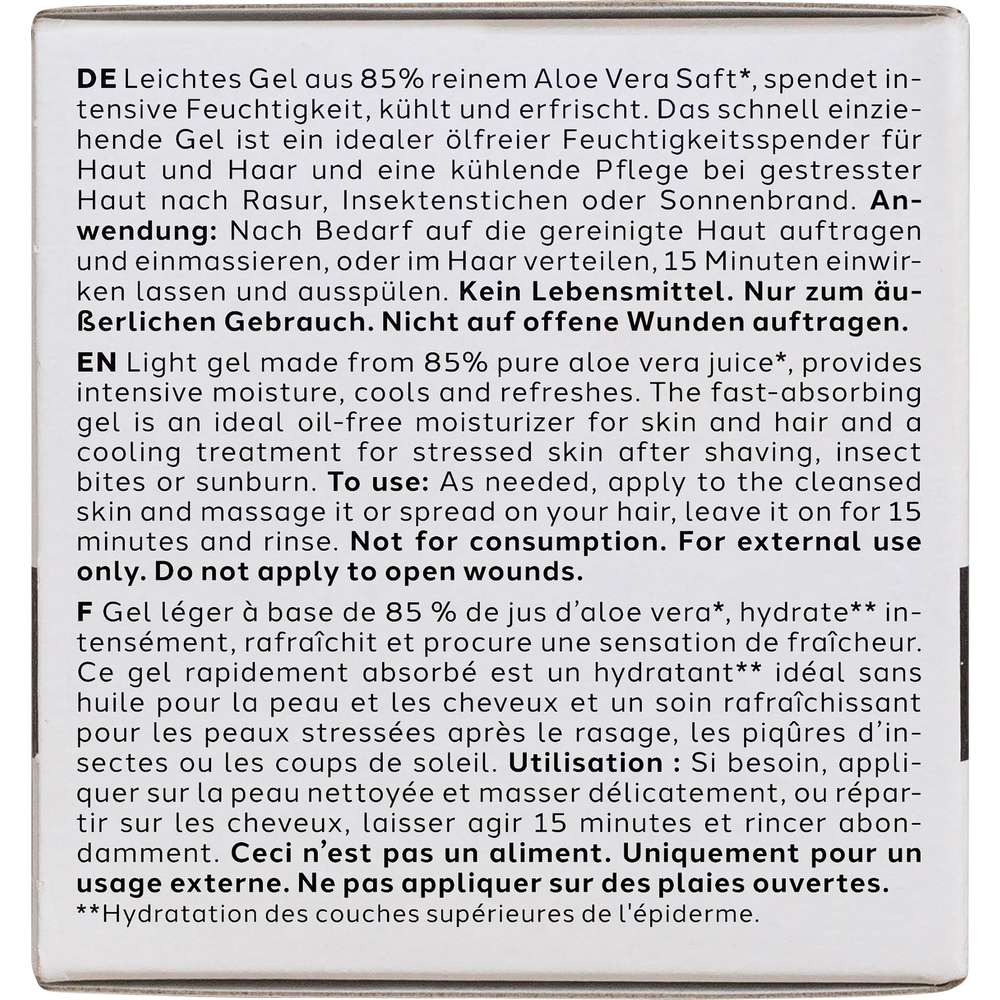 Produktabbildung Dr. Scheller Aloe Vera Gel