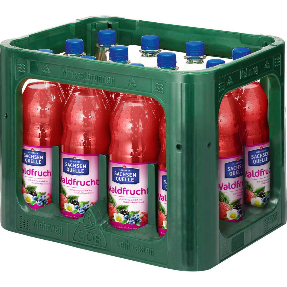 Produktabbildung Ileburger Sachsen Quelle Limonade, Waldfrucht  (12x 1,000 Liter)