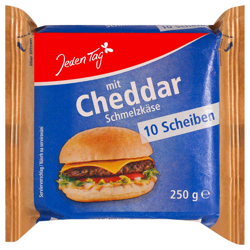 Produktabbildung Jeden Tag Schmelzkäsescheiben Cheddar