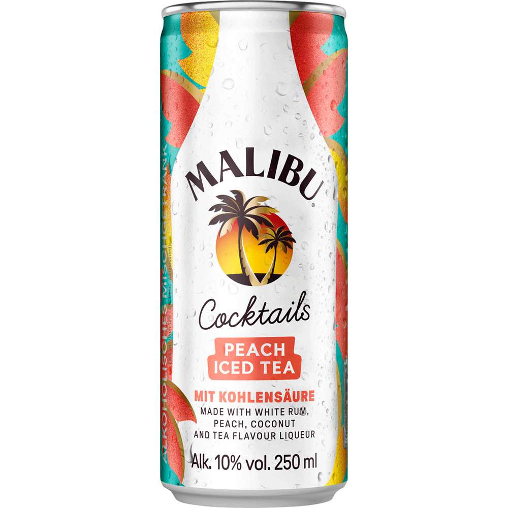 Produktabbildung Malibu Cocktail Peach Iced Tea, 10 %