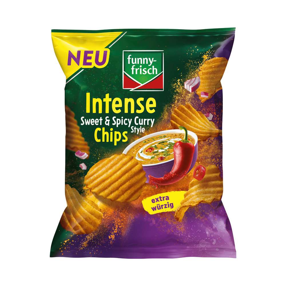 Produktabbildung funny-frisch Intense Chips Curry Style