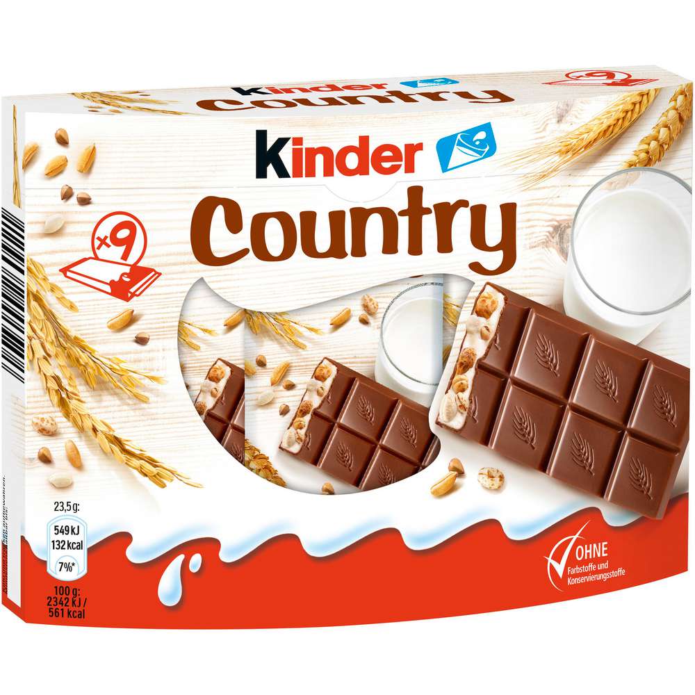 Produktabbildung Ferrero Kinder Country, Schokoriegel
