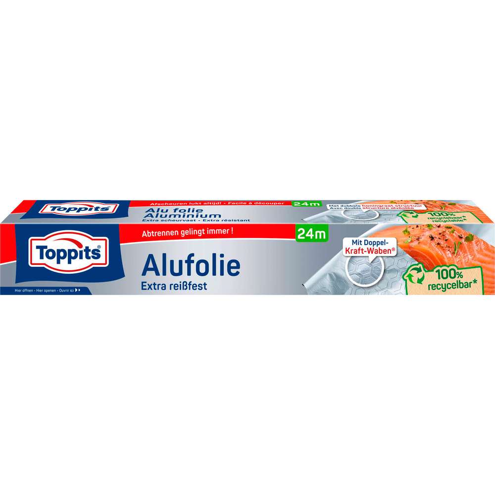 Produktabbildung Toppits Alufolie mit Kraft-Waben