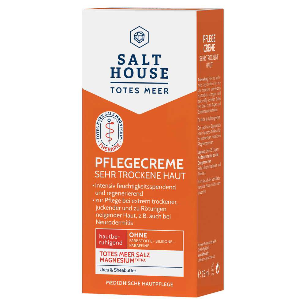 Produktabbildung Salthouse Pflegecreme Trockene Haut, Totes Meer Salz