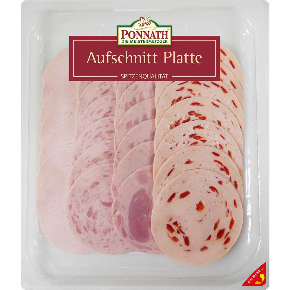 Produktabbildung Ponnath Aufschnitt Platte
