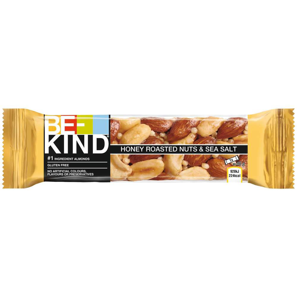 Produktabbildung Be-Kind Nuss-Riegel, Honey Roasted Nuts & Sea Salt