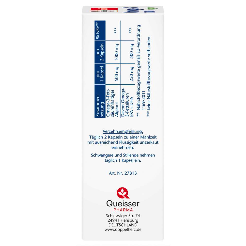 Produktabbildung Doppelherz Omega 3 1000 vegan