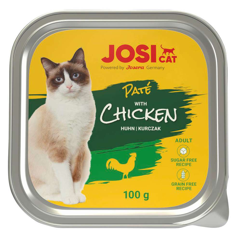 Produktabbildung JosiCat Katzen-Nassfutter, Huhn/Paté