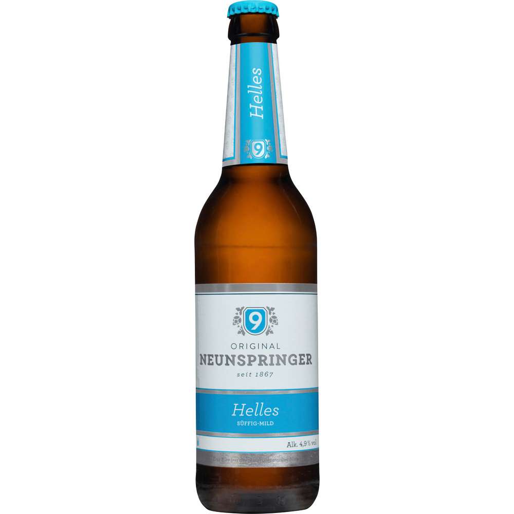 Produktabbildung Neunspringer Bier, Hell 4,9 %