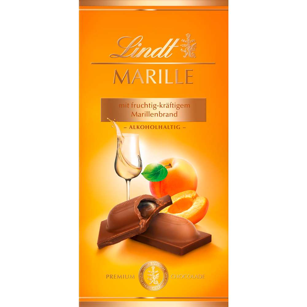 Produktabbildung Lindt Tafelschokolade, Marille
