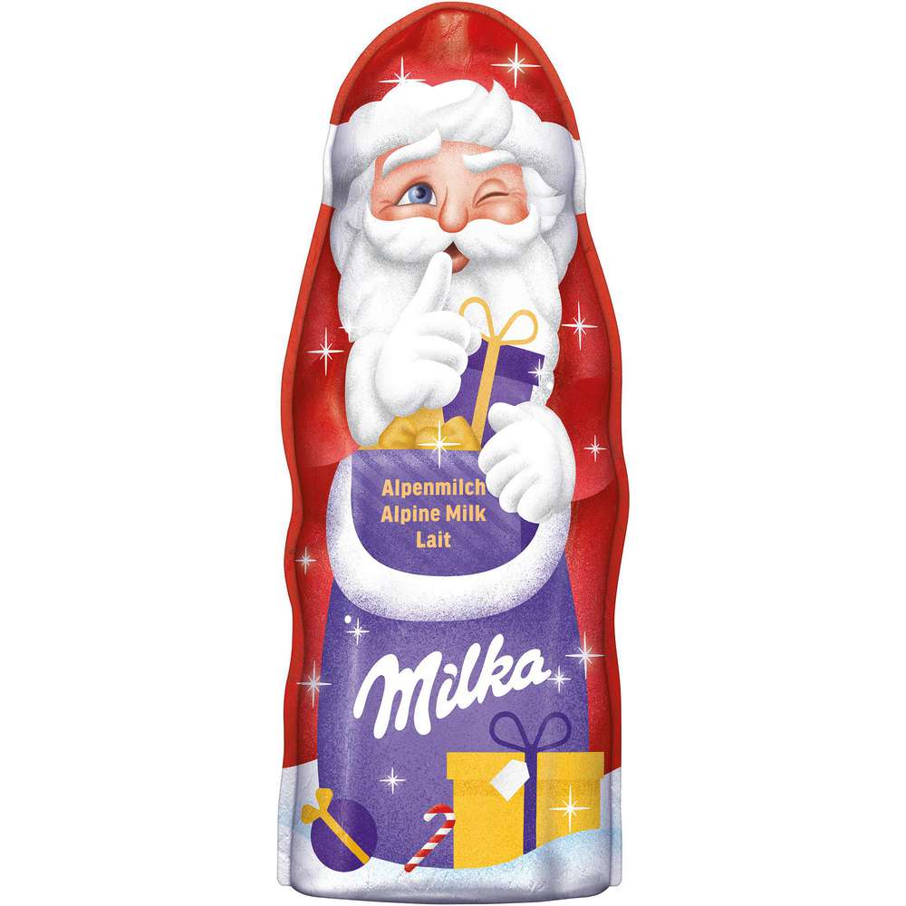 Produktabbildung Milka Schokoladen-Weihnachtsmann, Vollmilch