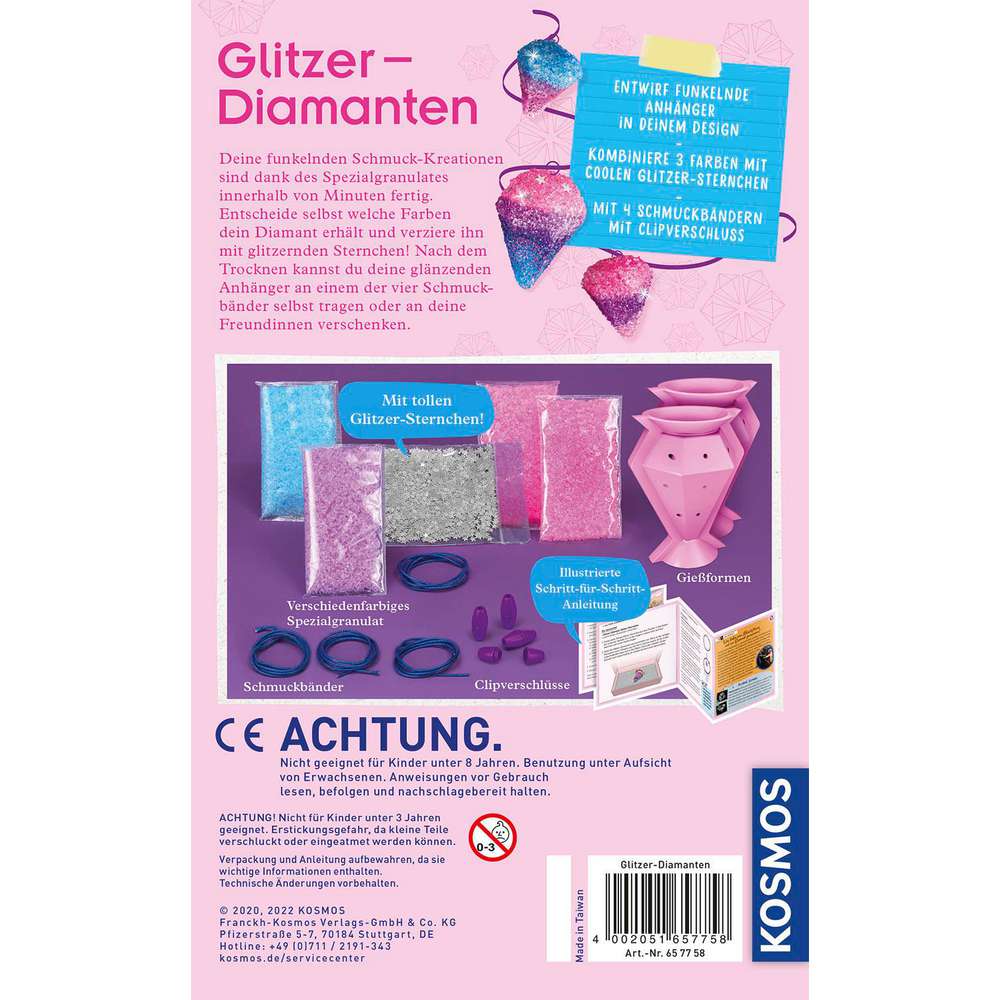 Produktabbildung Kosmos Schmuck-Anhänger, Glitzer-Diamanten