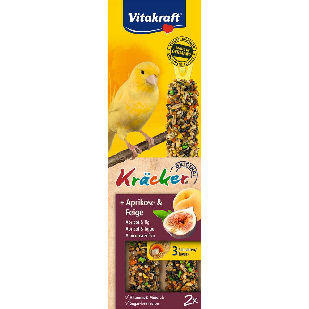 Produktabbildung Vitakraft Vogelfutter Kräcker, Aprikose/Feige