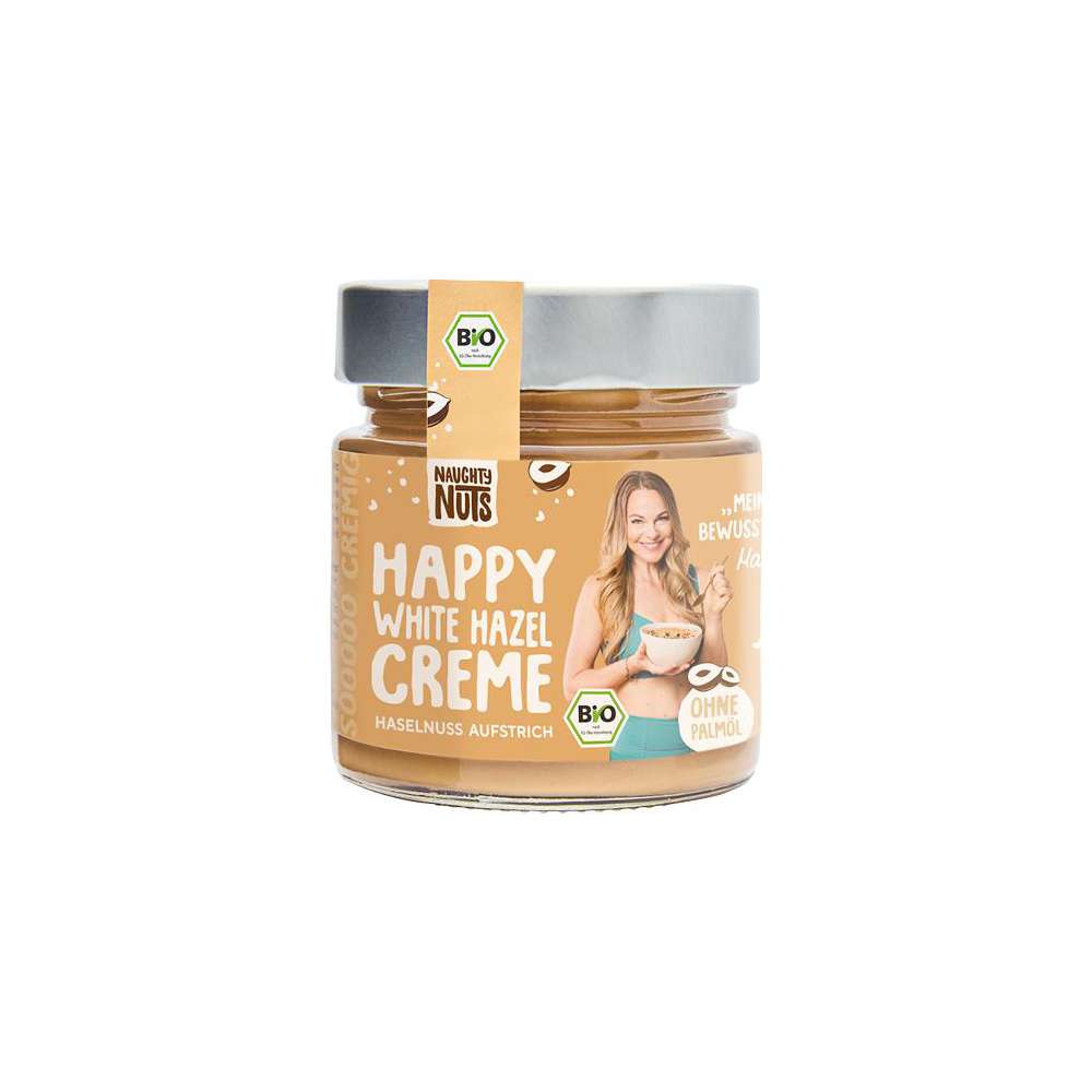 Produktabbildung Naughty Nuts Bio Happy White Hazel Haselnuss Aufstrich