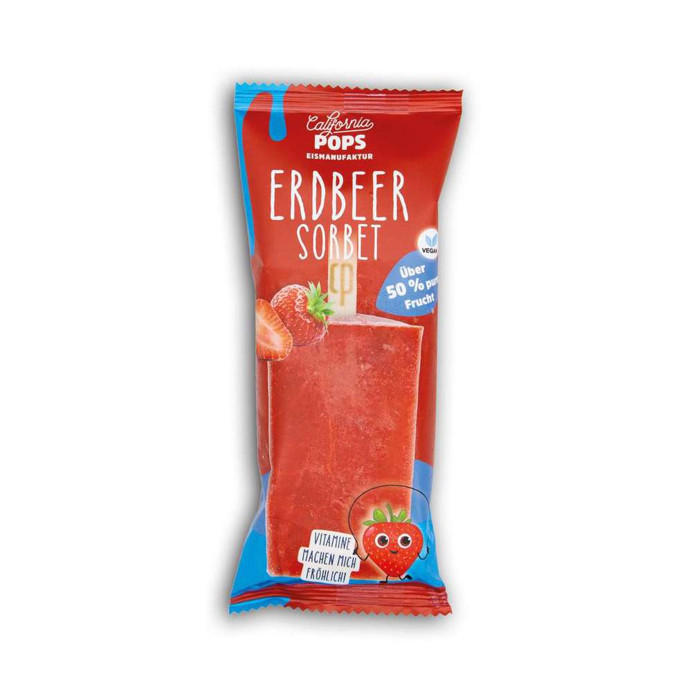 Produktabbildung  Stiel-Eis Erdbeer Sorbert