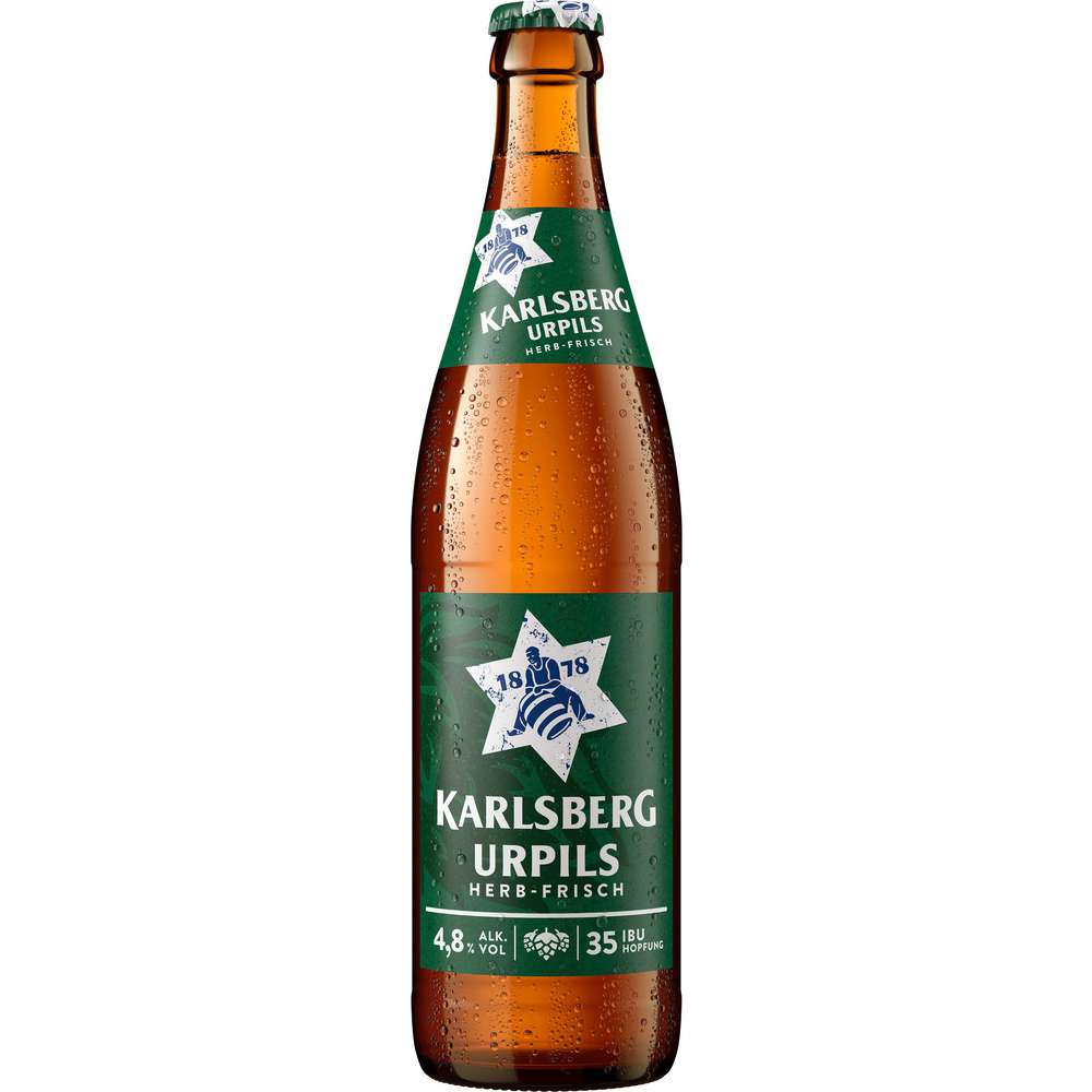 Produktabbildung Karlsberg Pilsner Bier Urpils, 4,8 %