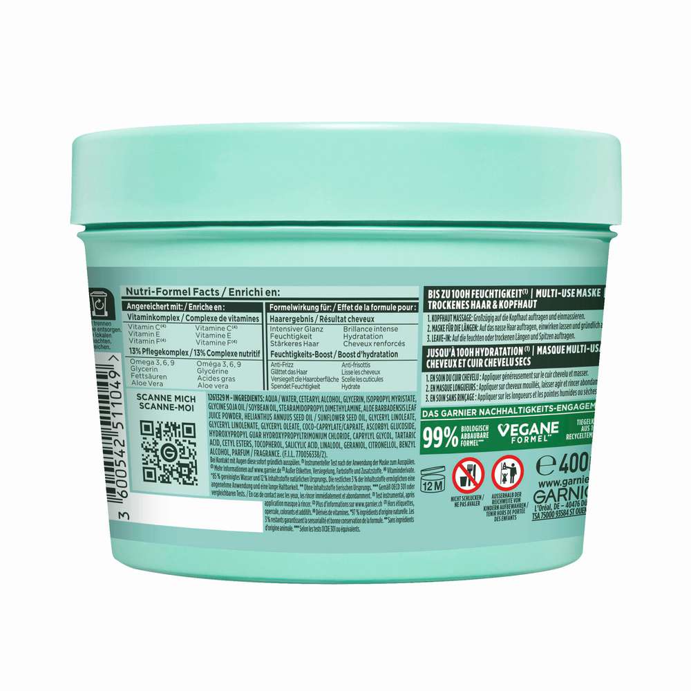 Produktabbildung Garnier Fructis Haarmaske, Aloe Vera