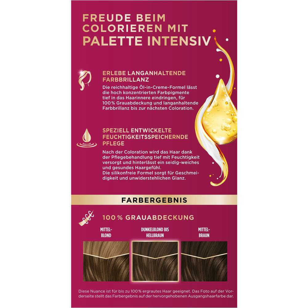 Produktabbildung Poly Palette Intensiv Creme Coloration, 600 Hellbraun