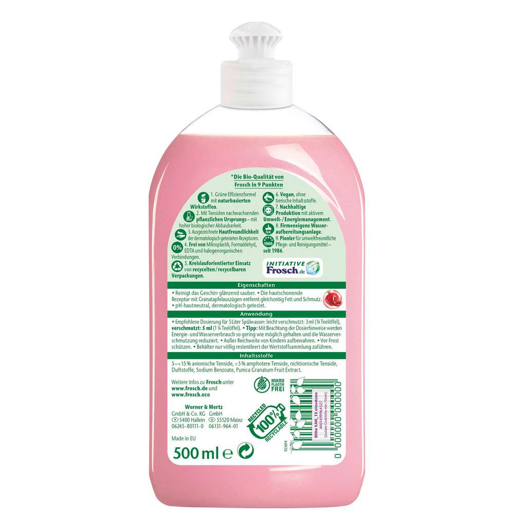Produktabbildung Frosch Geschirrspülmittel-Balsam, Granatapfel