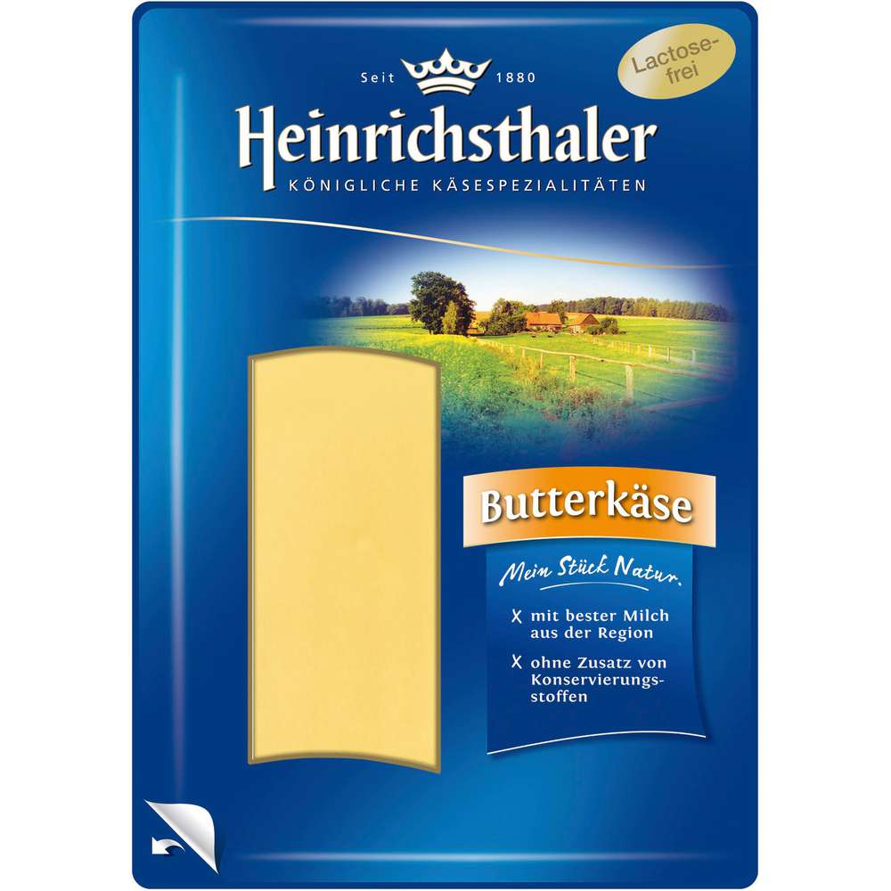 Produktabbildung Heinrichsthaler Käsescheiben, Butterkäse