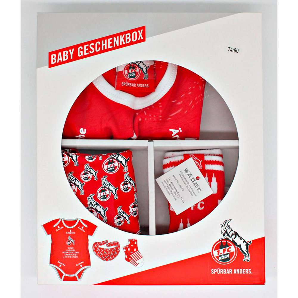 Produktabbildung FC Köln Baby-Geschenkbox Gr. 74/80