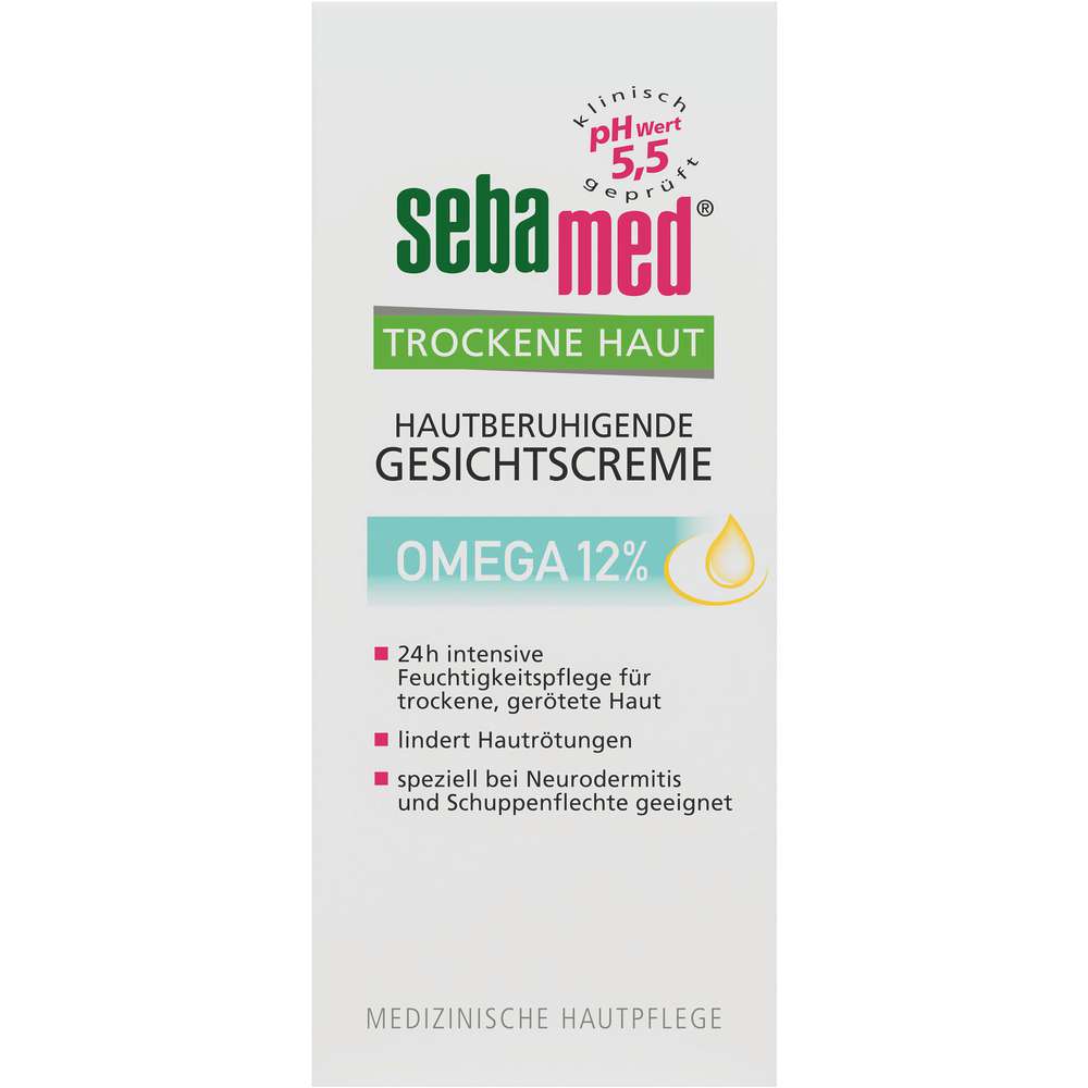 Produktabbildung Sebamed Trockene Haut Gesichtscreme, Omega 12%
