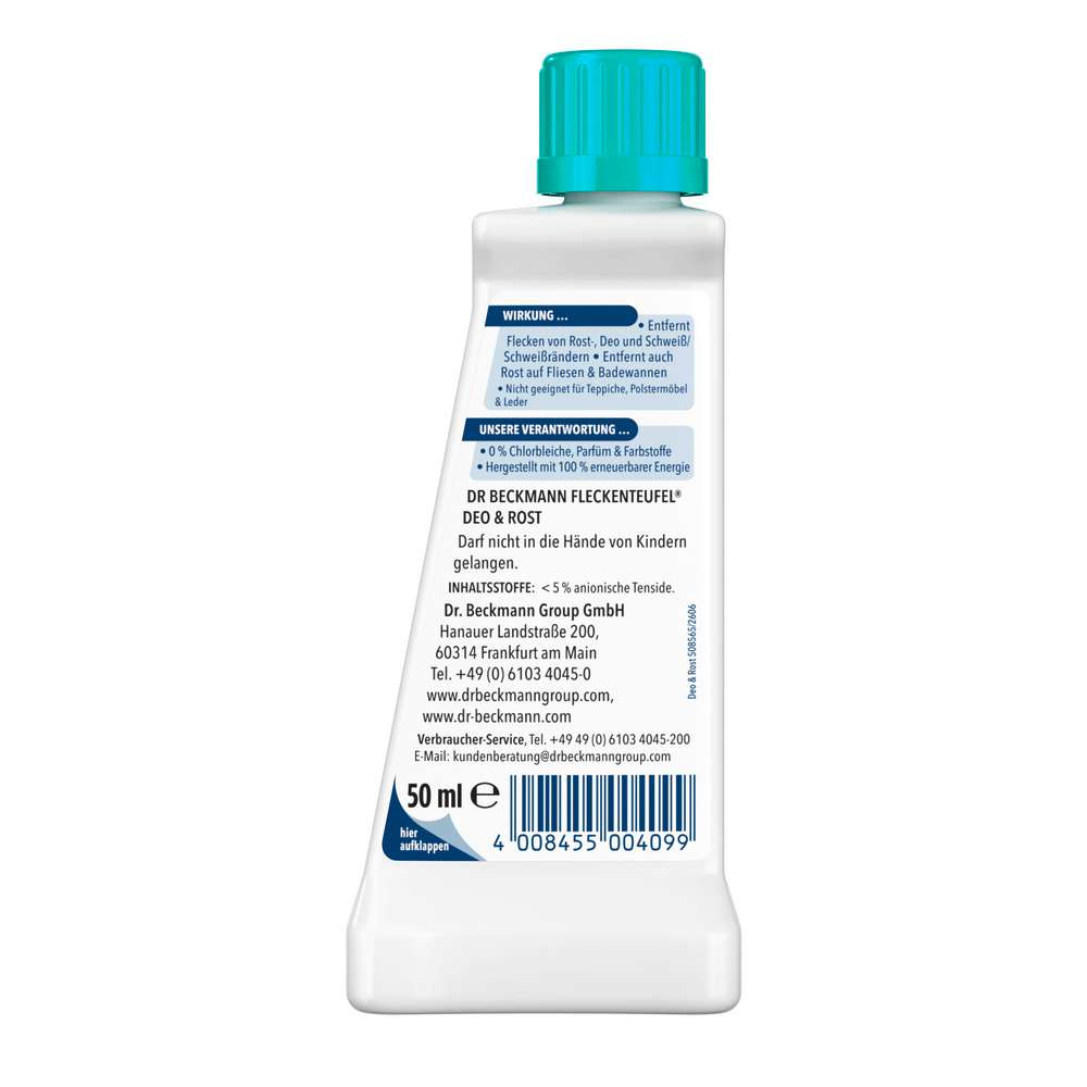 Produktabbildung Dr. Beckmann Fleckenteufel Fleckenentferner, Rost & Deo