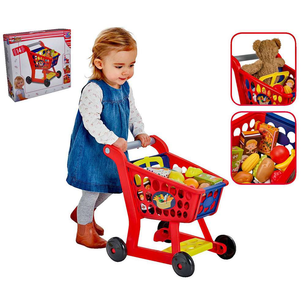 Produktabbildung Happy People Einkaufswagen, ca.33x19x41, 14 teilig