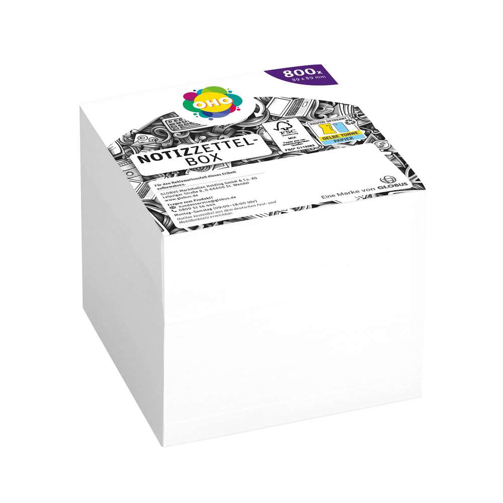 Produktabbildung OHO Nachfüllzettel-Zettelblock
