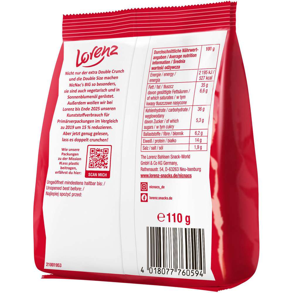 Produktabbildung NicNac's Erdnüsse im Teigmantel Big, Original