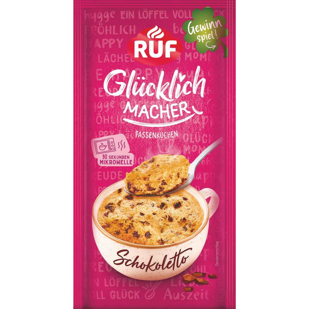 Produktabbildung RUF Tassenkuchen Schokoletto, Glücklich Macher