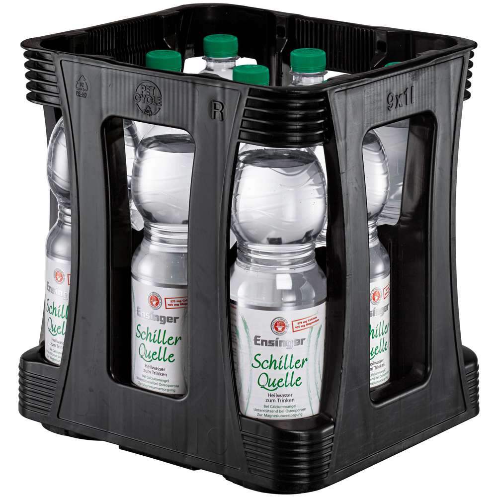 Produktabbildung Ensinger Schiller-Quelle Heilwasser (9x 1,000 Liter)