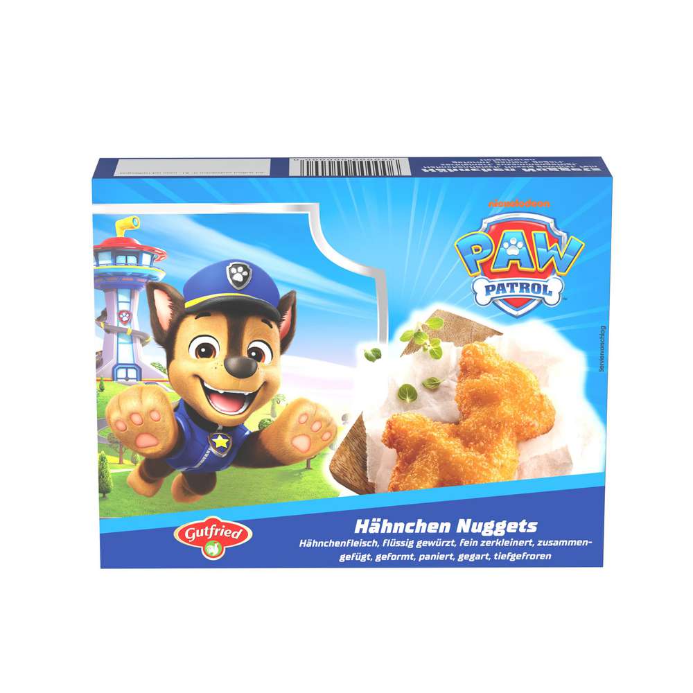 Produktabbildung Gutfried Paw Patrol Hähnchen Nuggets, tiefgekühlt
