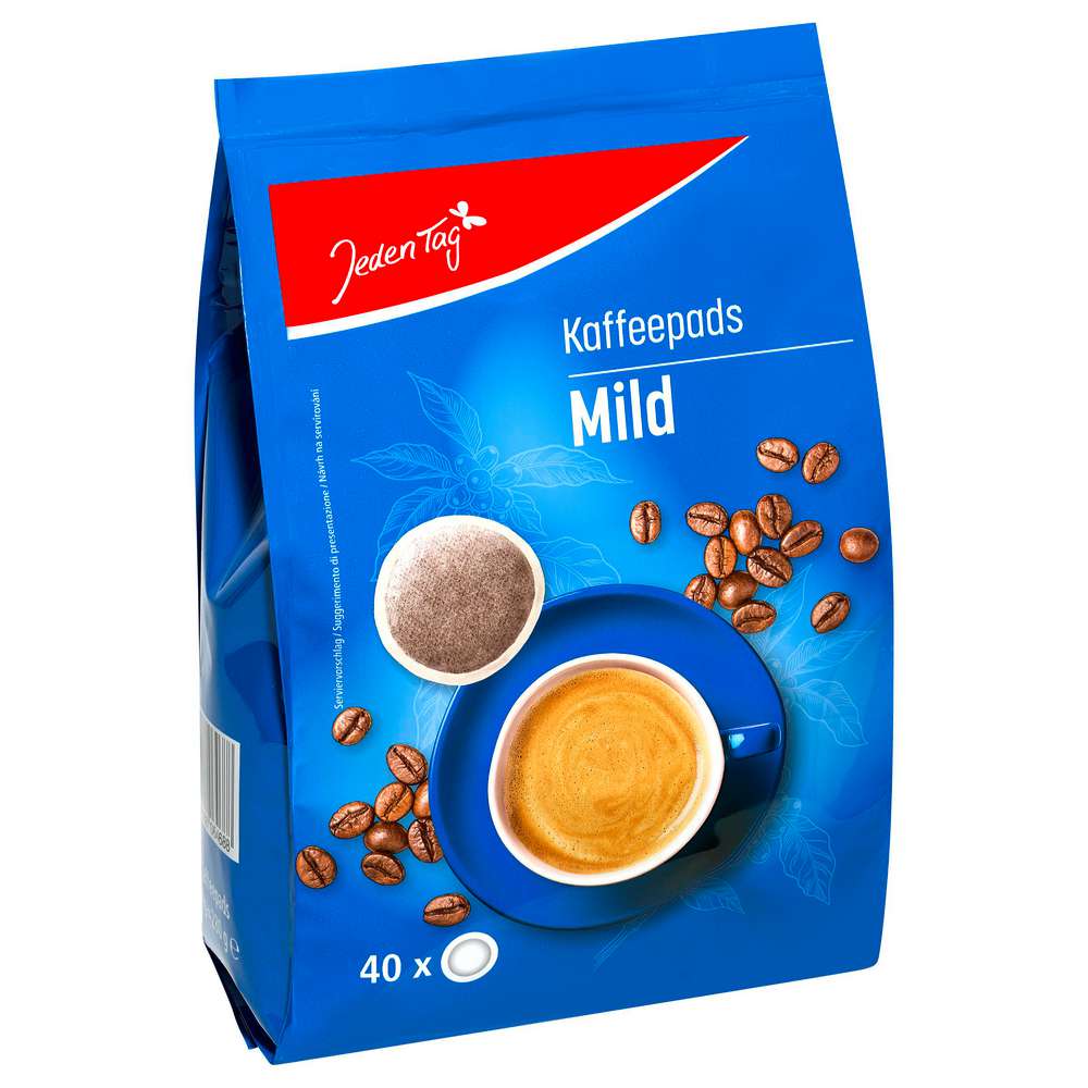 Produktabbildung Jeden Tag Kaffee-Pads, Mild