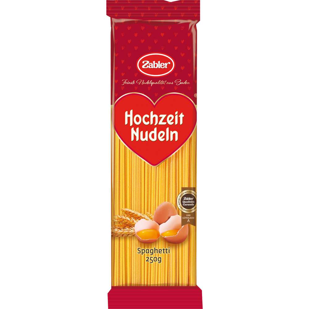 Produktabbildung Zabler Hochzeit Nudeln Spaghetti