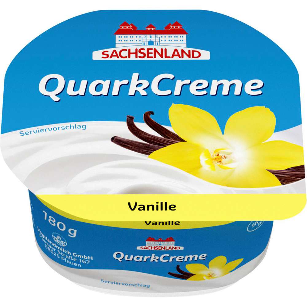 Produktabbildung Sachsenland Quark-Creme, Vanille